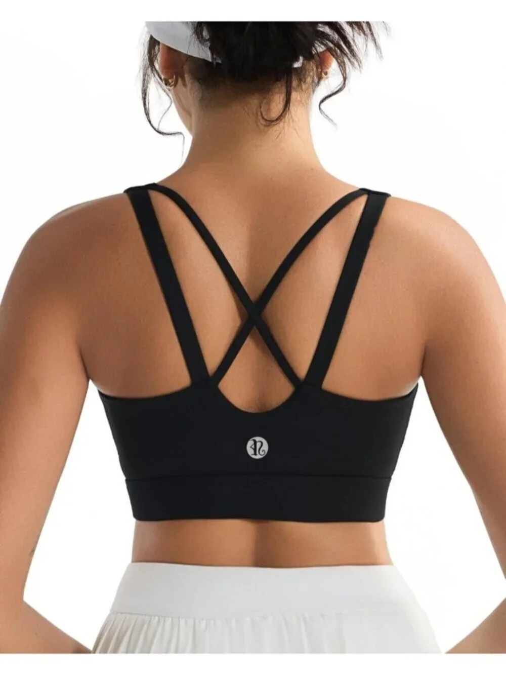 Women's Black High Impact Sports Bras for High Support Running Sports Bra